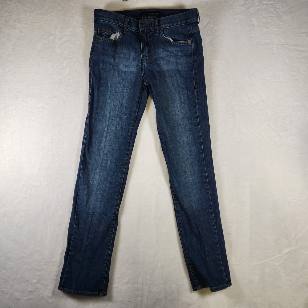 Calvin Klein‎ Jeans Womens Blue Denim Skinny Jeans Size 27